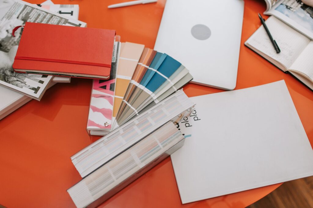 Creative brief and studio planning desk
