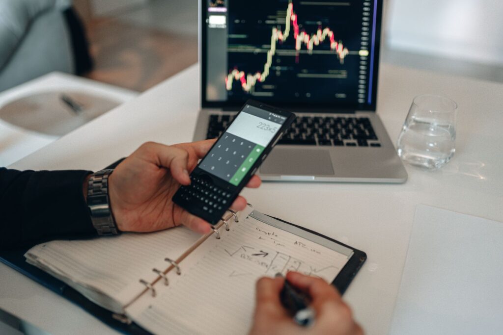 Business strategy resources on a desk