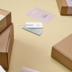 Small-batch product packaging on a warm studio surface