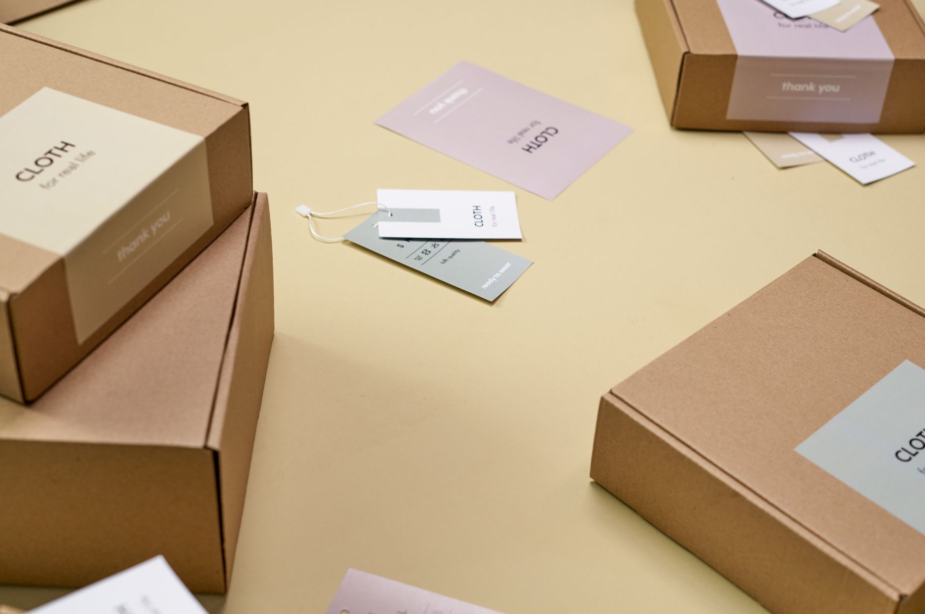Premium product packaging detail