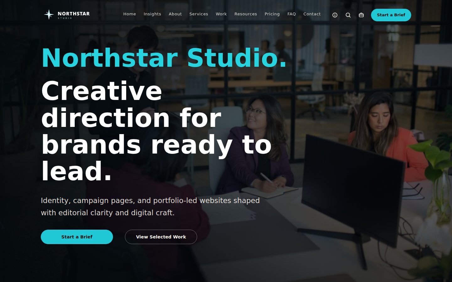 Northstar Studio Canvza site system homepage